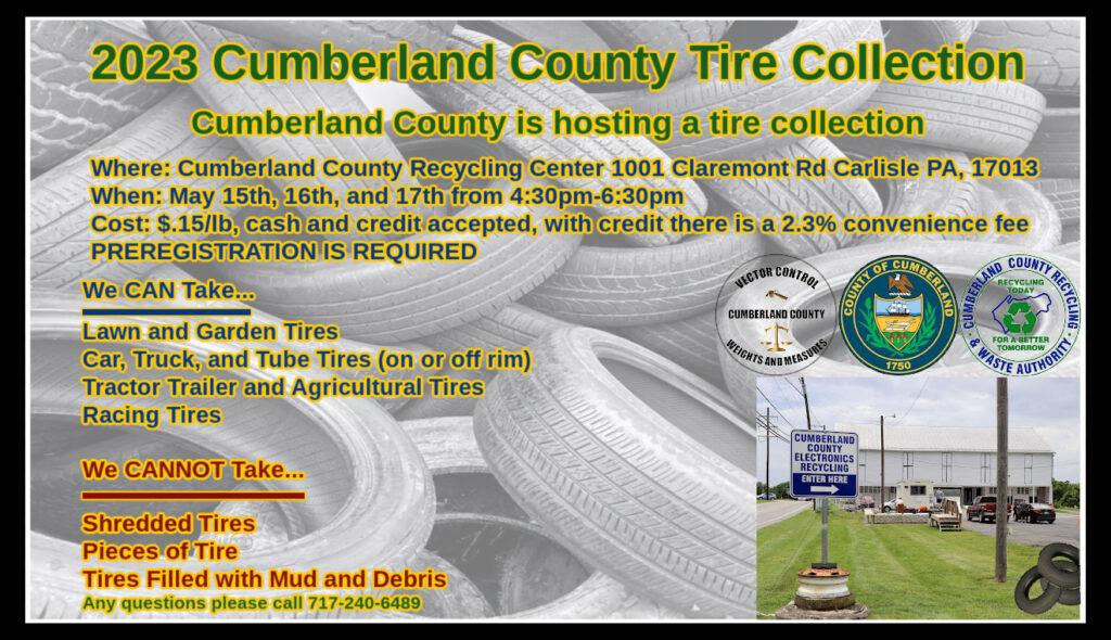 2023 Cumberland County Tire Collection Shippensburg Township
